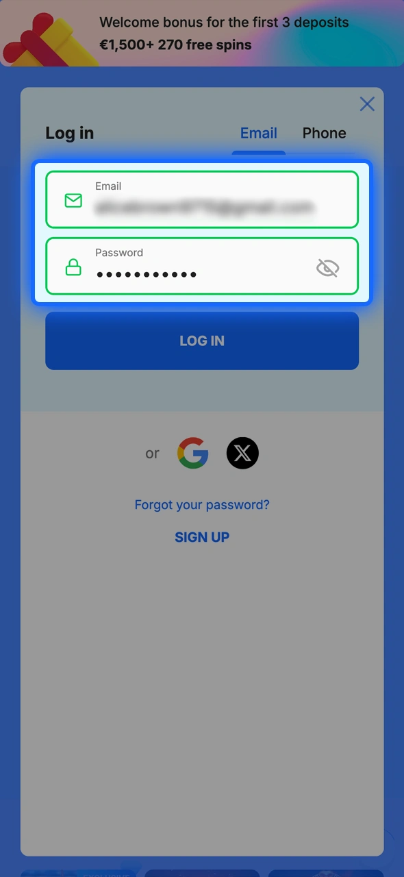 Read how to enter your Ice Casino login details securely.