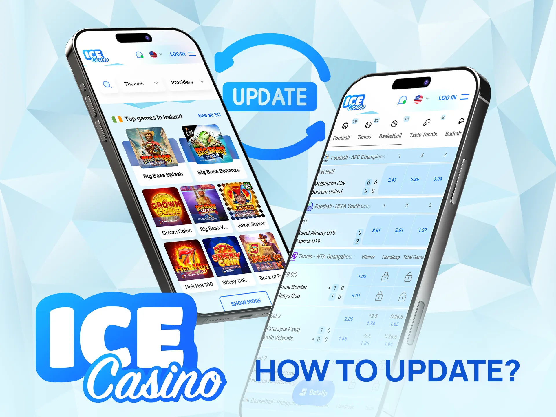 Keep your Ice Casino app updated for the best experience.