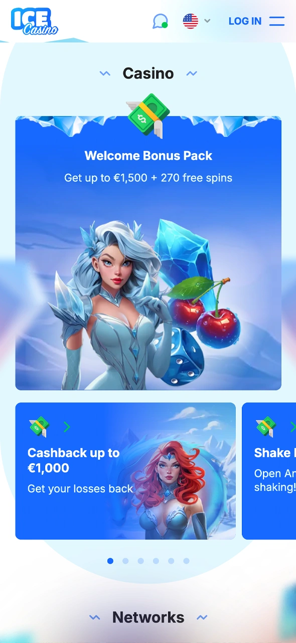 Claim your Ice Casino bonuses directly in the app.