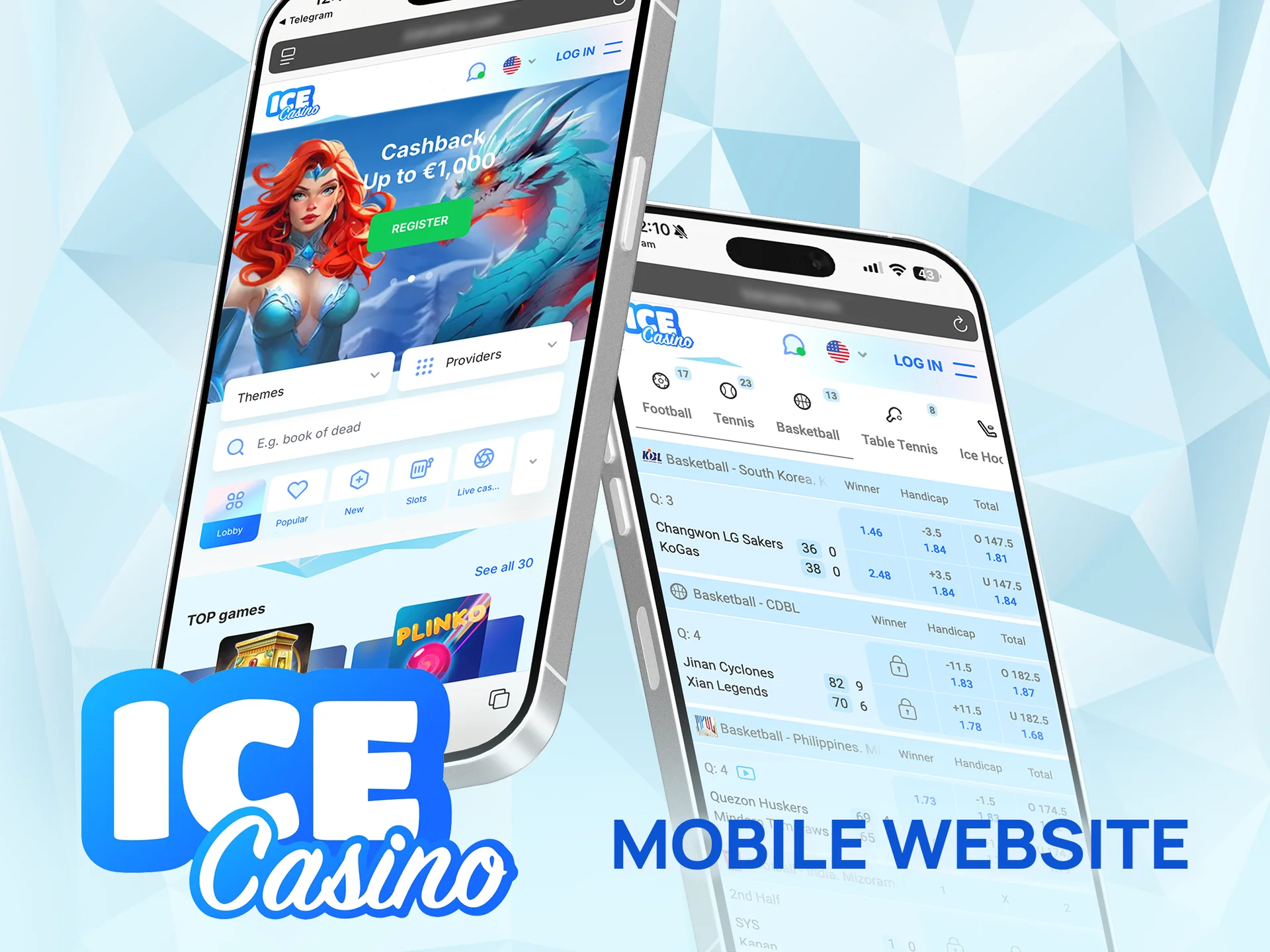 Access Ice Casino in your browser and play instantly.